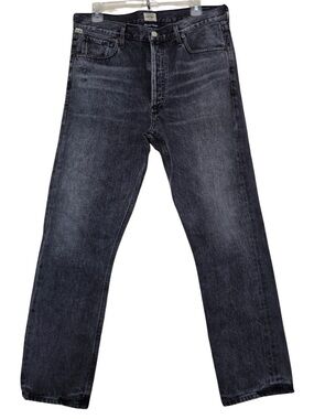 Citizens Of Humanity Charlotte High Rise Straight Jeans in Dark Gray